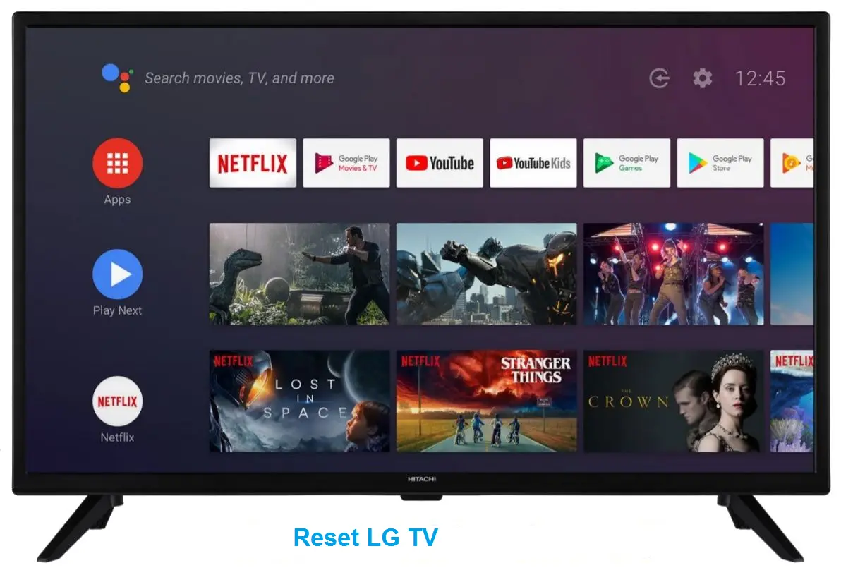 ریست کردن تلویزیون ال جی