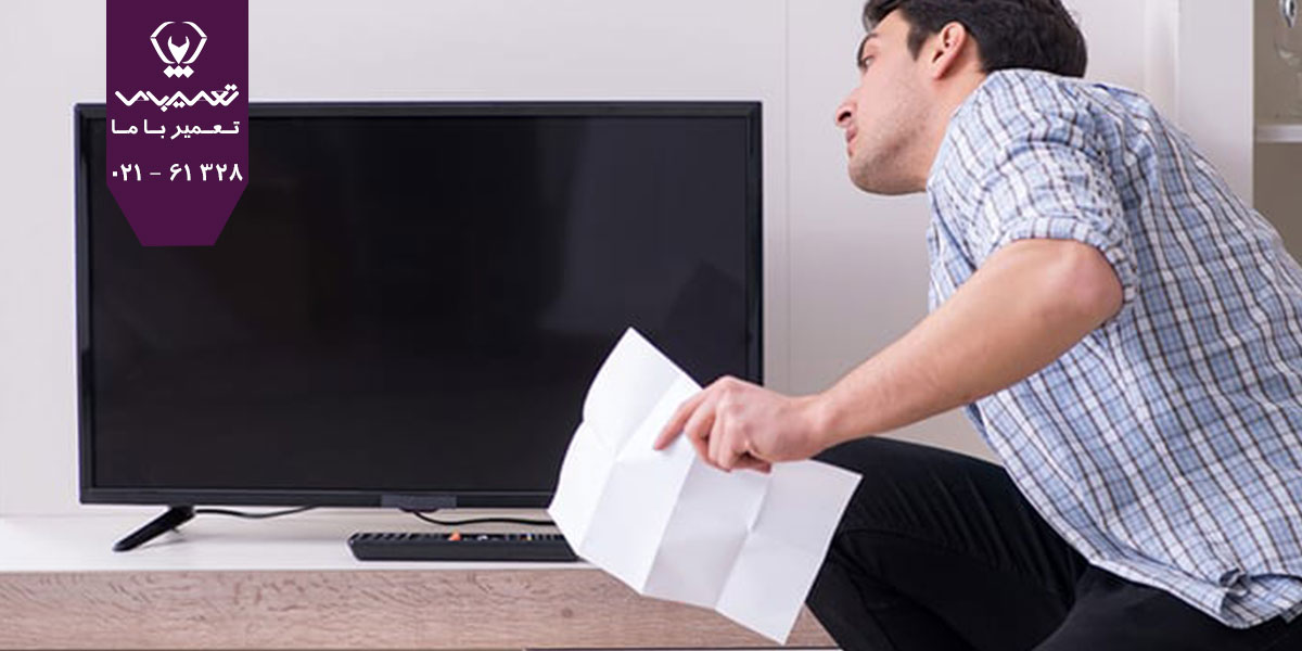 علت روشن نشدن تلویزیون